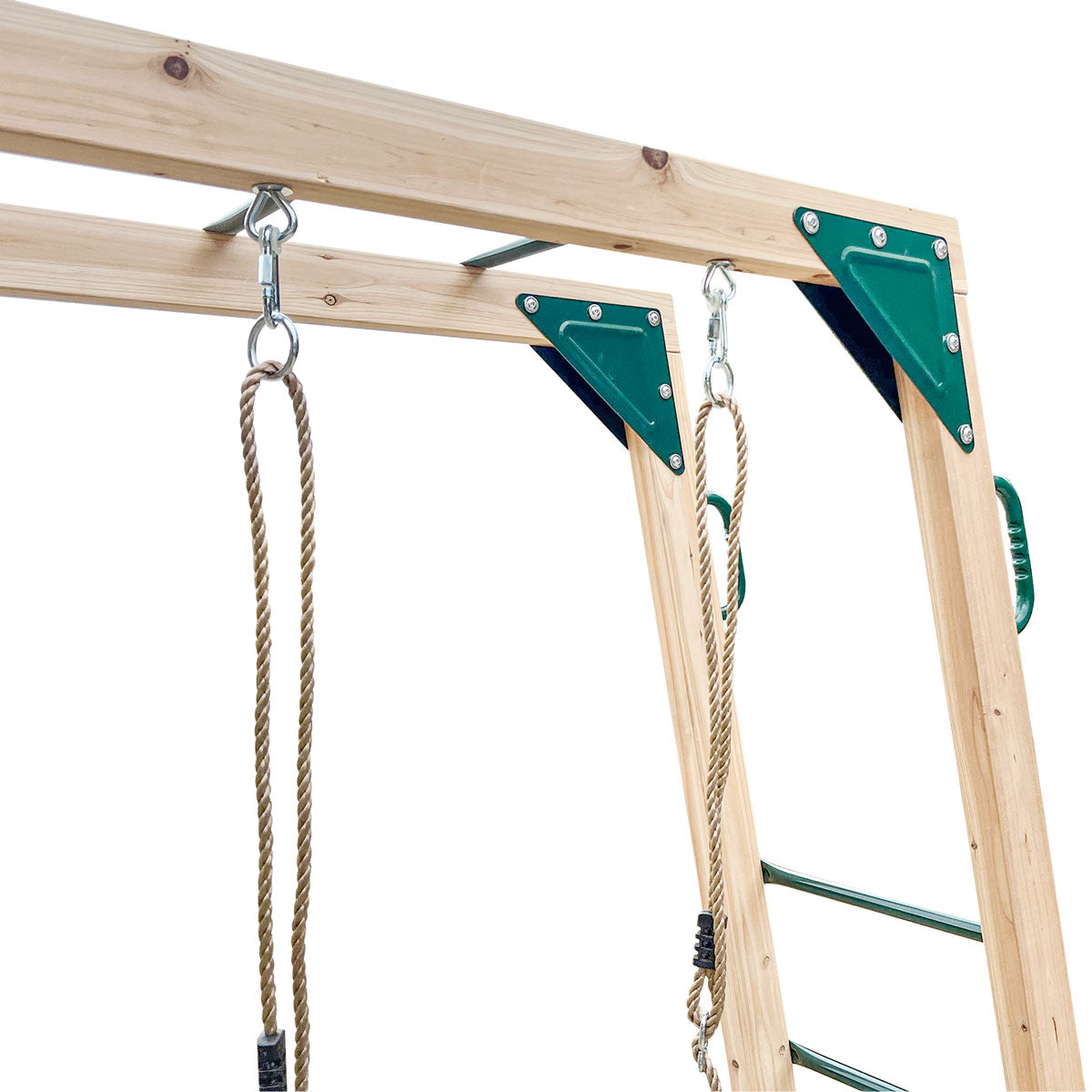 Lifespan Kids Kingston Cubby House Swing Set with 2.2m Green Slide