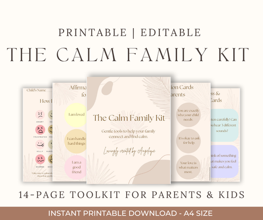 The Calm Family Kit – Printable Calm Toolkit for Parents & Kids